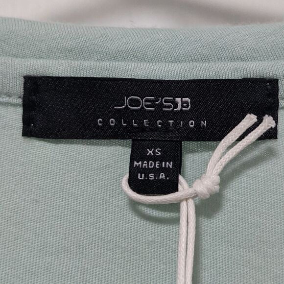 Joe's Jeans Collection Peplum Tee Dusty Blue Mint - Picture 5 of 8
